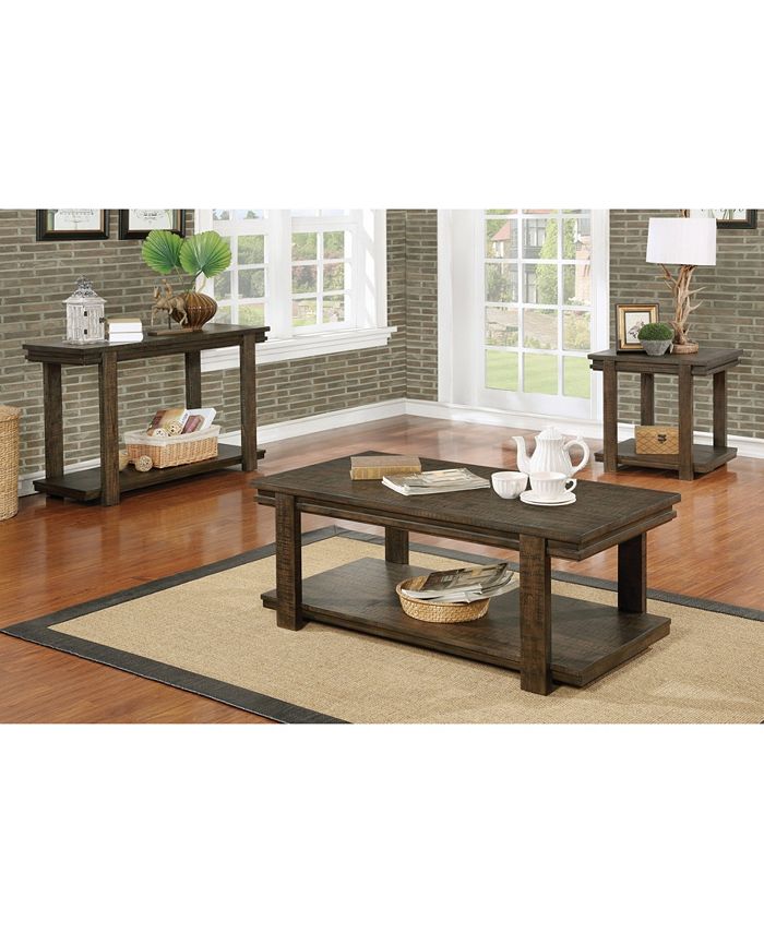 Furniture of America Wondo Rustic Walnut Sofa Table Macy's