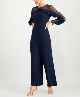 royal blue and silver jumpsuit