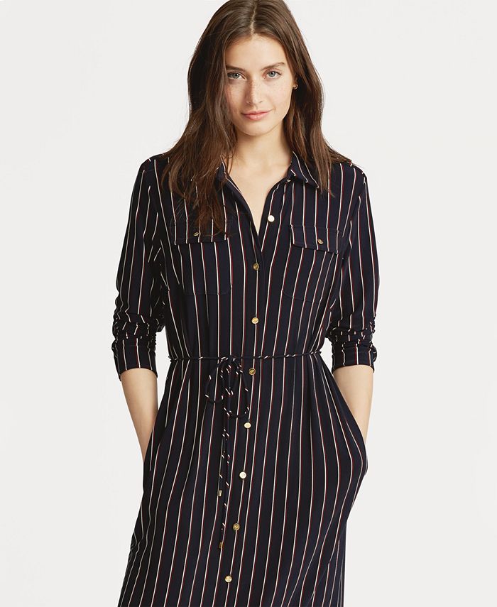 Lauren Ralph Lauren Striped Shirtdress & Reviews - Dresses - Women - Macy's