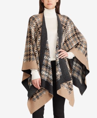 Lauren Ralph Lauren - Plaid Poncho Cardigan