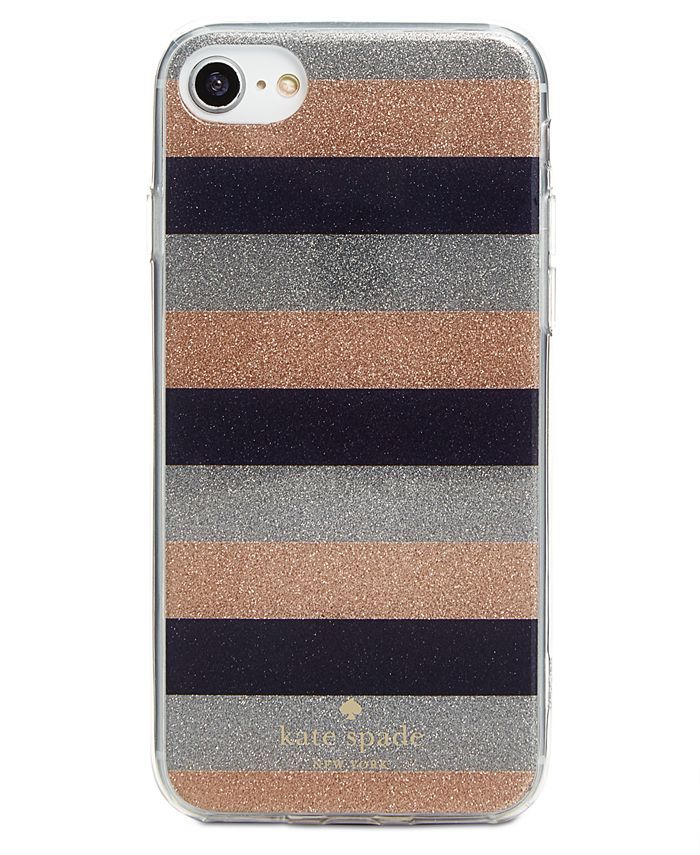 kate spade new york Glitter Stripe iPhone 8 Plus Case Macy's