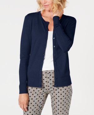 Charter Club Long-Sleeve Button-Front Cardigan Created for Macy's
