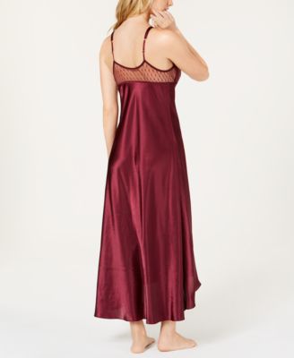 Stella Satin Venise Trim Lingerie Nightgown  