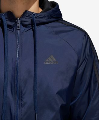 adidas men's reversible hooded jacket