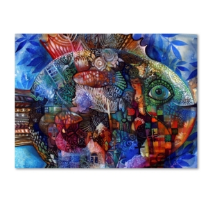 Trademark Global Oxana Ziaka 'fish' Canvas Art In Multi