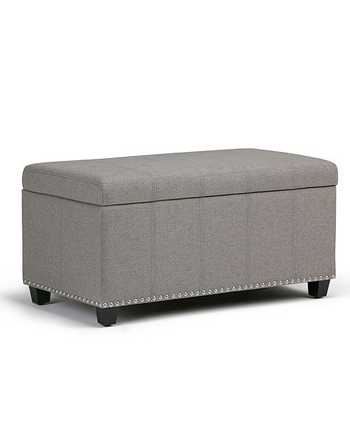 Simpli Home Closeout Amelia Ottoman Reviews Furniture Macy S