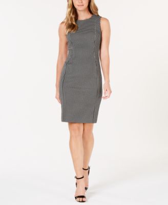 Calvin Klein - Plaid Sheath Dress
