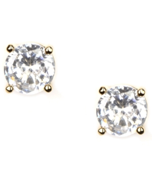 image of Givenchy Earrings, Gold-Tone Crystal Stud Earrings