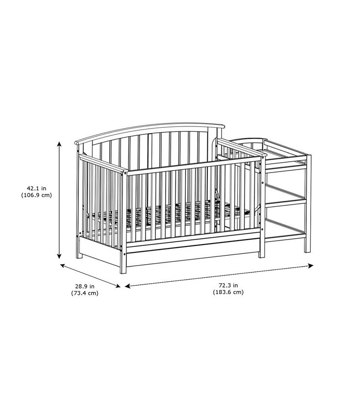 Storkcraft Steveston 4 in 1 Convertible Crib and Changer with Drawer