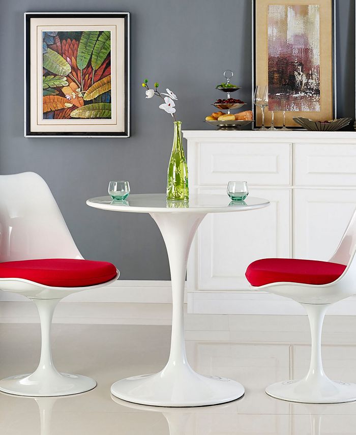 Modway Lippa 28" Round Wood Top Dining Table Macy's