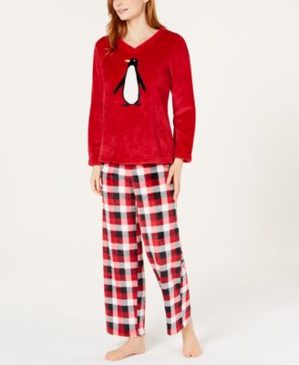 Charter Club - Printed Top & Pajama Pants Set