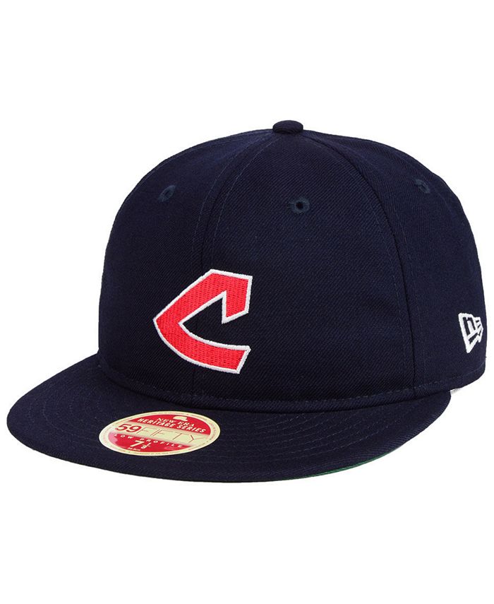 New Era Cleveland Indians Heritage Retro Classic 59FIFTY FITTED Cap ...
