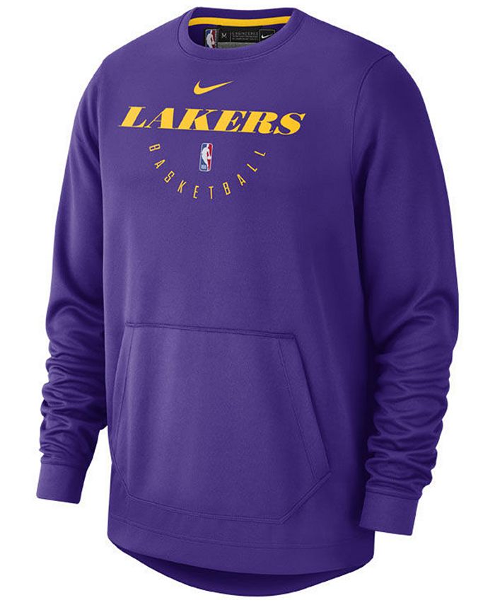 Nike Men's Los Angeles Lakers Spotlight Crew Sweatshirt - Macy's