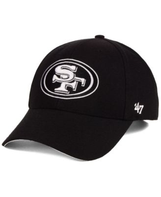 49ers black and white hat