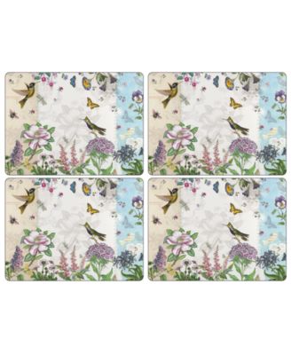 Portmeirion - Set of 4 Botanic Hummingbird Placemats