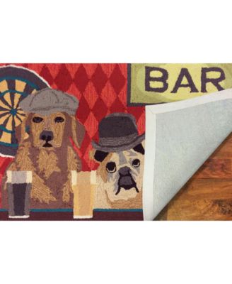 Liora Manne Front Porch Indoor/Outdoor Bar Patrol Port 2'6" x 4' Area Rug