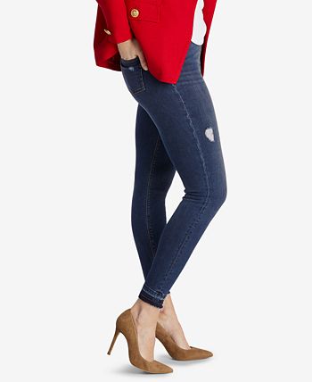 SPANX Distressed Skinny Jeans - Macy's