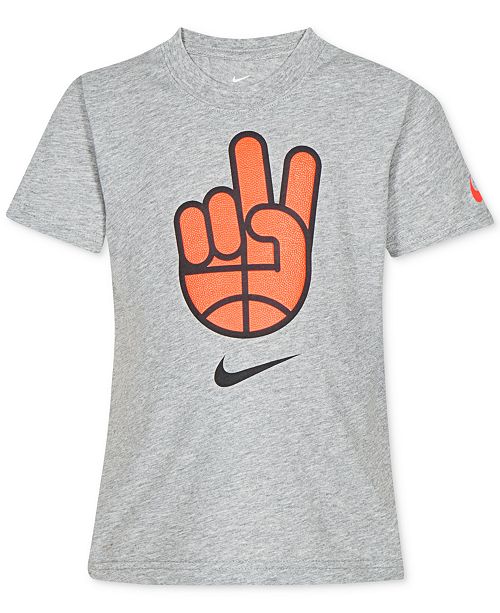 Nike Toddler Boys Dri Fit Basketball Peace Graphic T Shirt