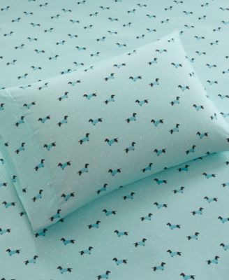 Novelty Printed Microfiber 3-Pc. Sheet Set, Twin XL
