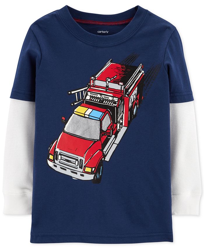 Carter's Kid Boy Yellow Beach Truck Tee