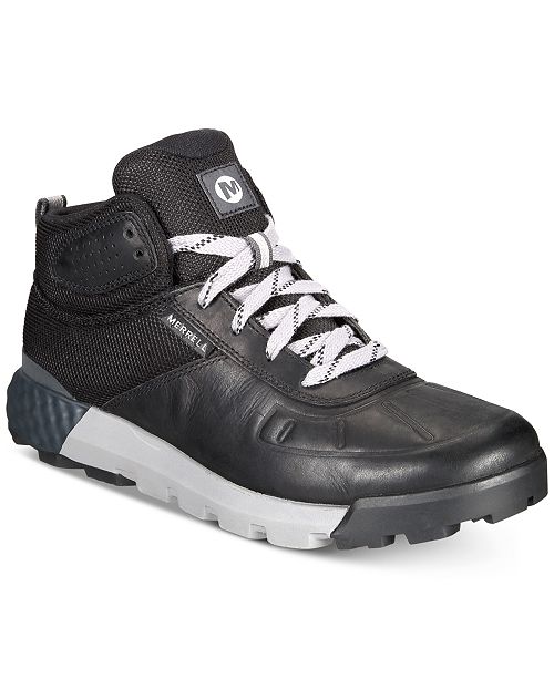 Merrell Men S Lightweight Leather Mid Casual Boots Reviews All