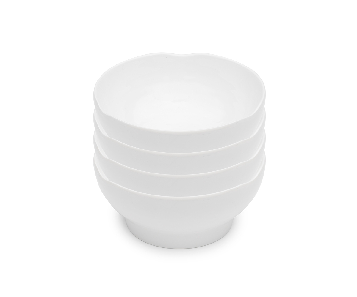 Pearl Melamine 4-Pc. Cereal Bowl Set - White