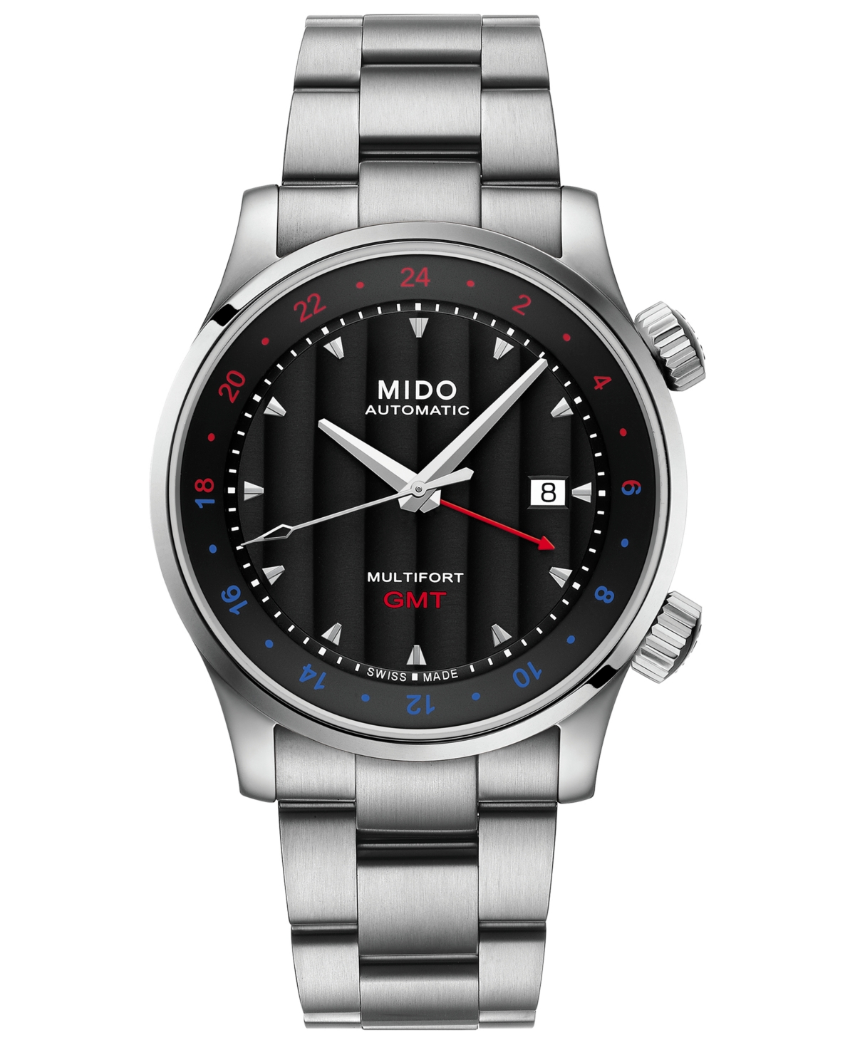 Mido Men's Swiss Automatic Multifort Stainless Steel Bracelet Watch 42mm