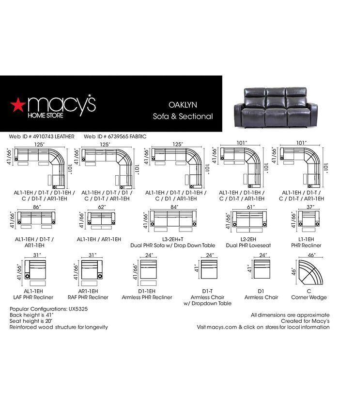 Furniture CLOSEOUT! Oaklyn 84" Leather Sofa With Power Recliners, Power Headrests, USB Power