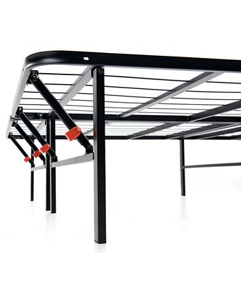 Sleep Trends - Hercules California King 14-Inch Platform Metal Bed Frame & Mattress Box Spring, Direct Ship