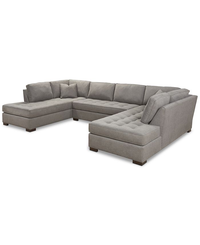 Furniture CLOSEOUT! Dartford 148" 3Pc. Fabric Sectional, Created for