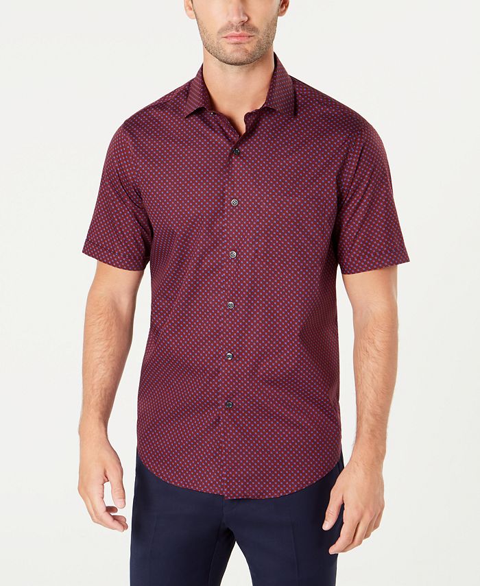 Tasso Elba Men's Geometric Shirt, Created for Macy's - Macy's