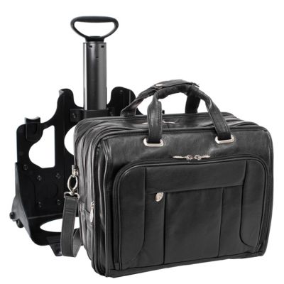 West Town 15" Fly-Through Checkpoint-Friendly Patented Detachable -Wheeled Laptop Briefcase