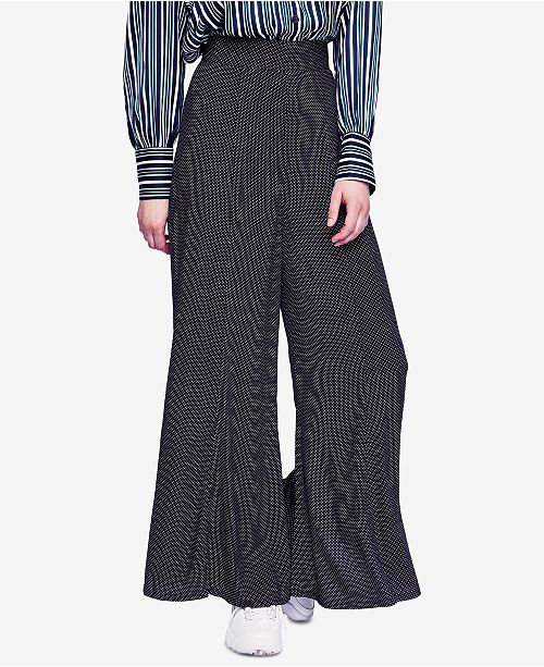 Free People Wild And Free Polka Dot Wide Leg Pants Reviews Pants Leggings Women Macy S
