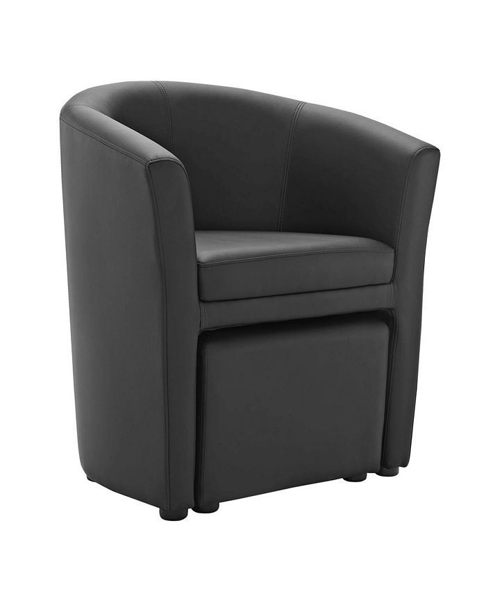 Modway Divulge Armchair and Ottoman Macy's