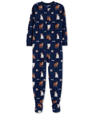 Carter's - Little & Big Boys Dog-Print Footed Pajamas
