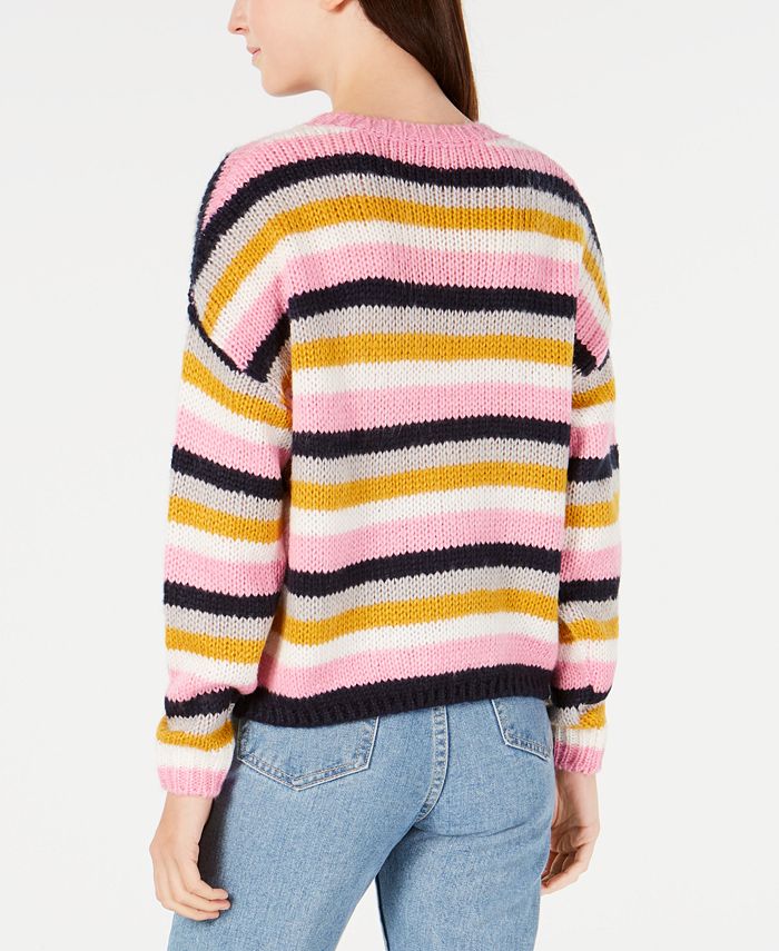 Hooked Up by IOT Juniors' Striped Sweater - Macy's