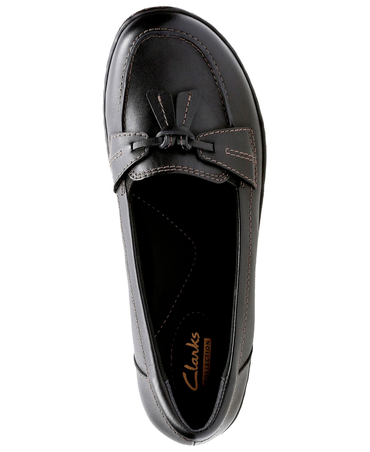 Женские балетки Clarks Collection Ashland Bubble, цвет: Чёрный кожаный — фото 4