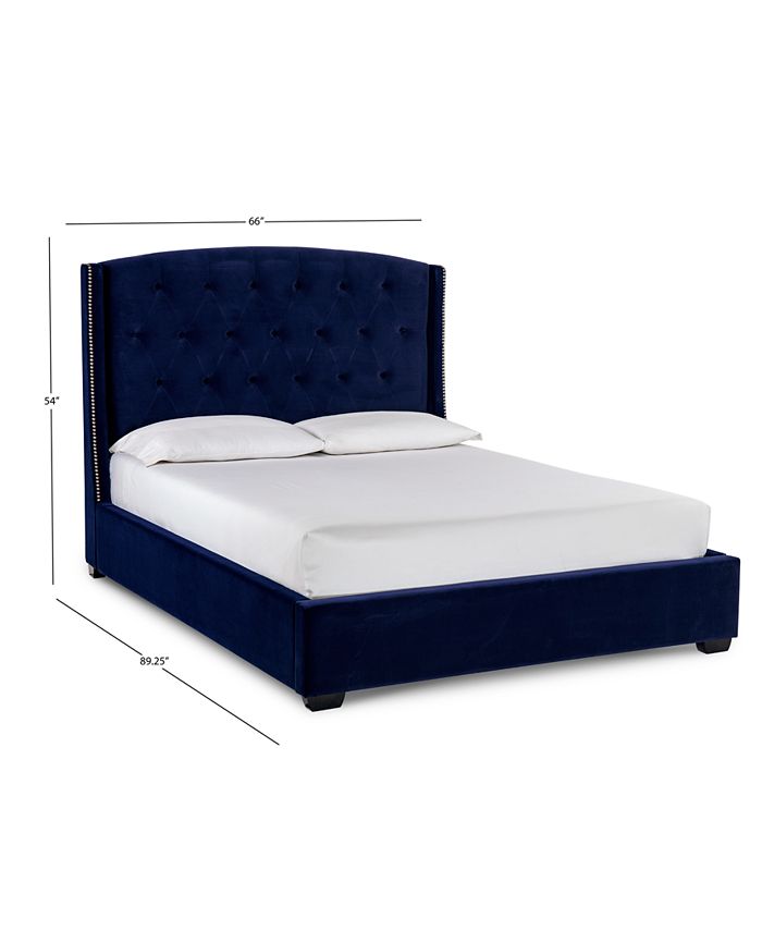 Furniture Closeout! Zoe Upholstered Queen Bed, Created for Macy's Macy's