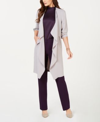 draped duster jacket