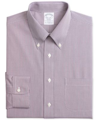 Brooks Brothers - Men's Regent Fitted Non-Iron Small Check Dress Shirt