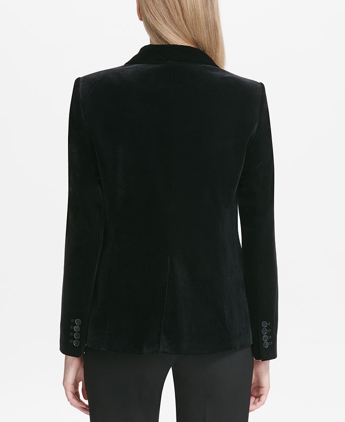 Calvin Klein Velvet Blazer Macy's