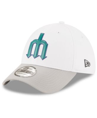 New Era Seattle Mariners White Batting Practice 39THIRTY Cap