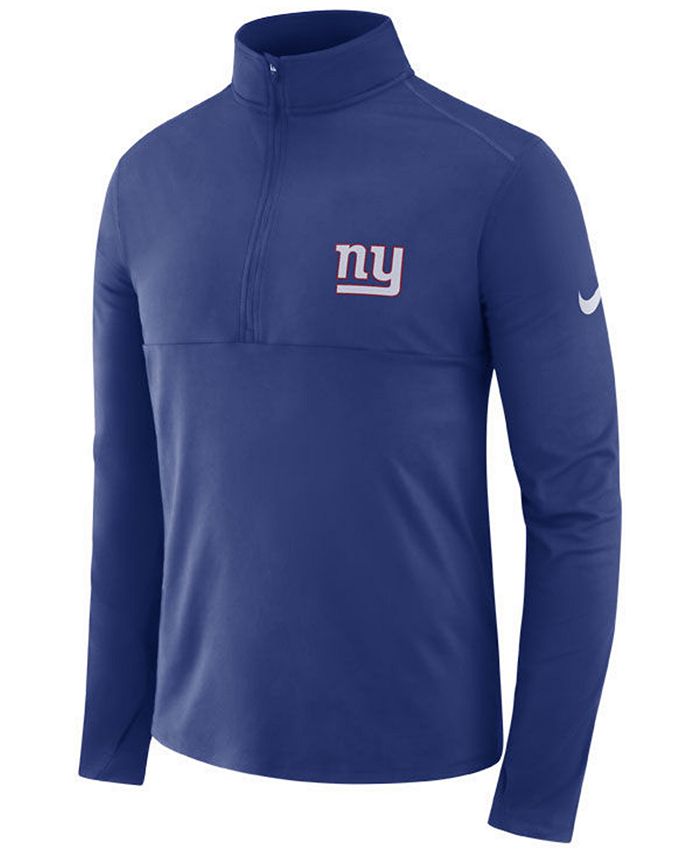 Nike Men's New York Giants Core Modern Quarter-Zip Pullover - Macy's