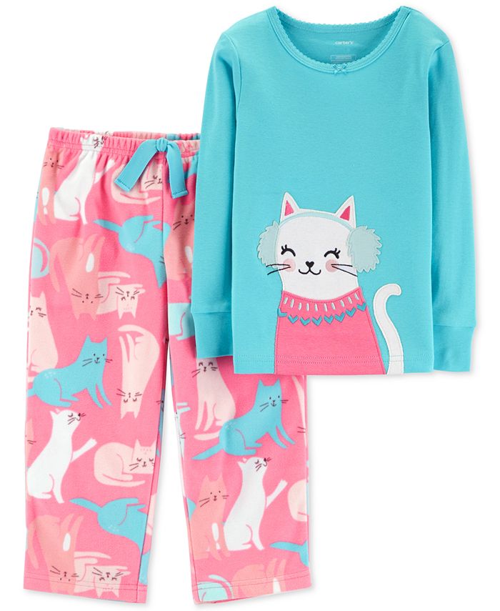 Girls cat pyjamas deals
