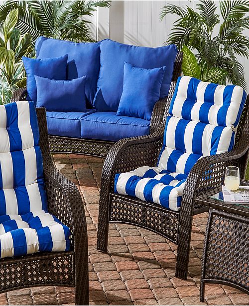 Outdoor High Back Chair Cushions Set Of 2 | Chair Cushions