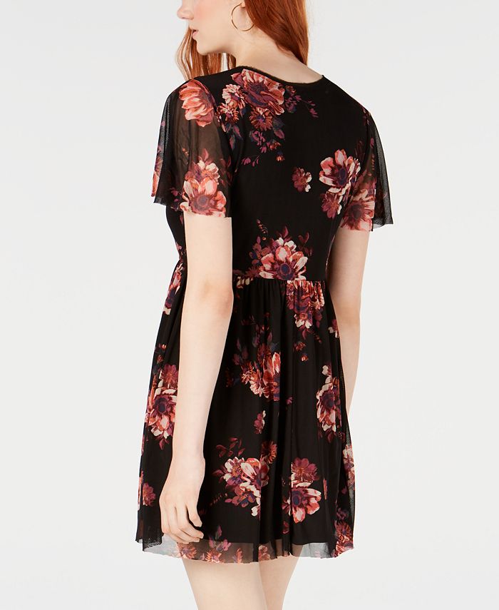 Macy's Junior Floral Dress Floral Embroidered Macys Junior Clothes  City Studios Juniors