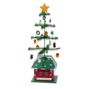 UPC 086131317002 product image for Kurt Adler 17 Inch Christmas Tree Calendar with Ornaments | upcitemdb.com