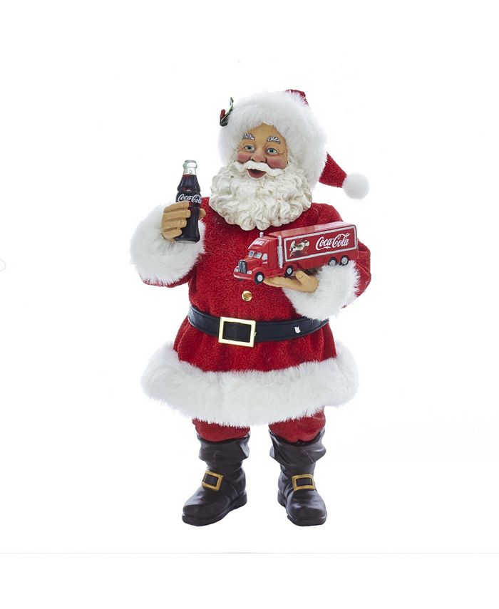 Kurt Adler 10 Inch Santa Holding Coca Cola Truck - Macy's