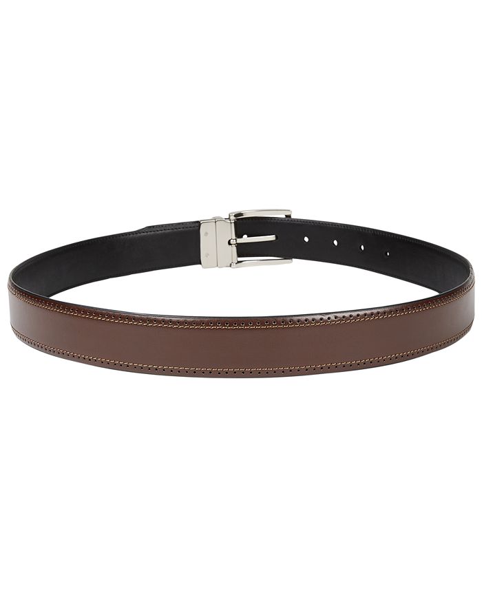 Club Room Men's Reversible Stretch Belt, Created for Macy's - Macy's