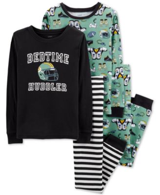 Carter's - Little & Big Boys 4-Pc. Football Cotton Pajama Set